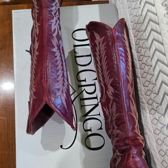LADIES OLD GRINGO RED MAYRA BIS SNIP TOE BOOTS SIZE 7.5 - Picture 6 of 9